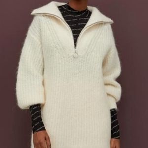 H&M Wool Alpaca Blend 1/4 Zip Sweater